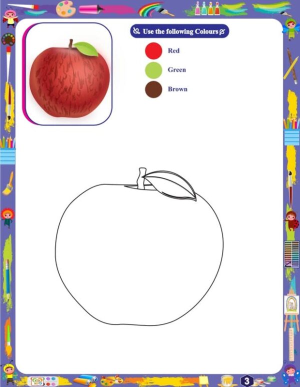 Coloring with crayons book for Kids - Image 2
